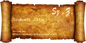 Szabadi Zita névjegykártya
